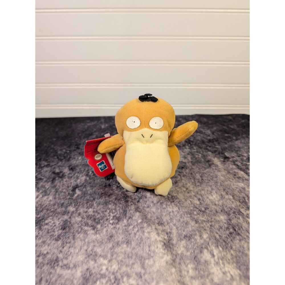 Vintage Pokémon Plush Psyduck 6" 1998 Hasbro Nintendo Soft Toy #54 w/Tags